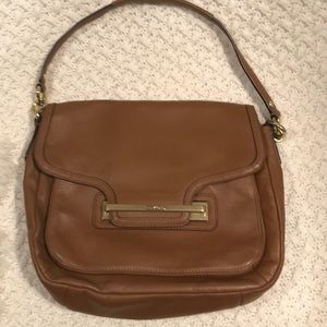 Classic camel coach bag
